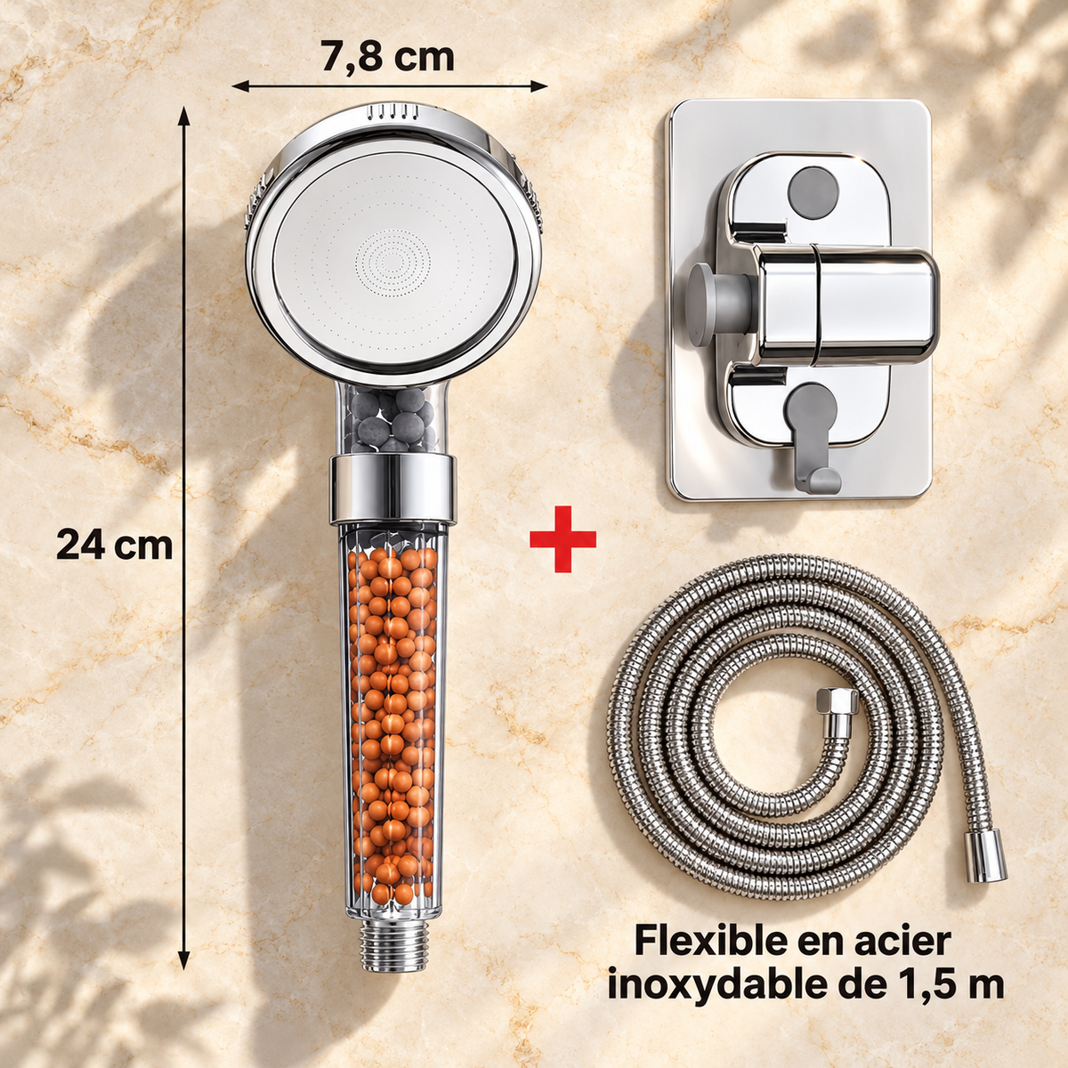 Pavia Shower Head Brass Rainfall