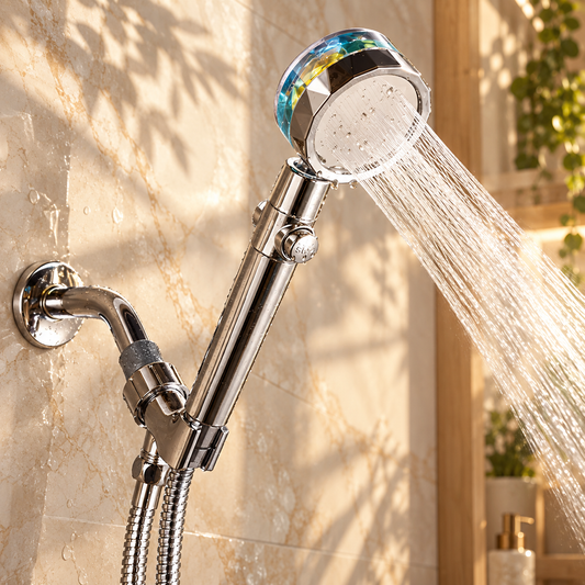 Anacapri Shower Head Solid Brass Filtered Rainfall