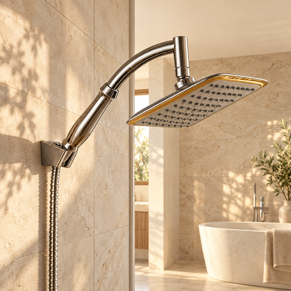 Sorrento Shower Column System Solid Brass Rainfall